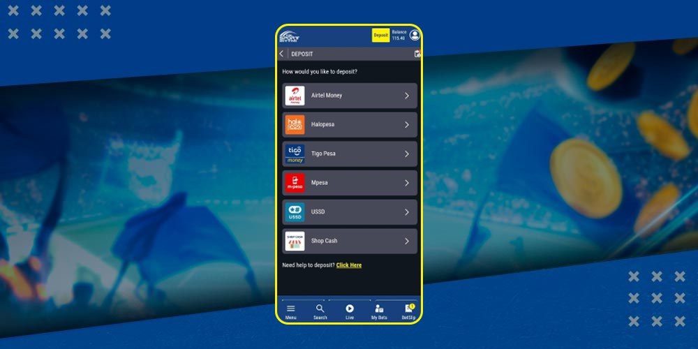 Make a deposit to start using the casino website.